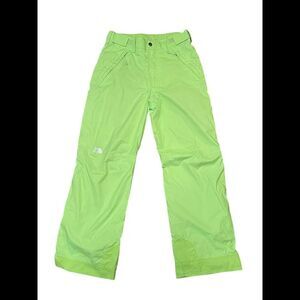 The North Face EZ Grow Insulated Pants Lime Green Boys Size Large 14/16